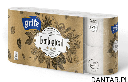 Papier toaletowy Grite plus ecological szary 3w a8/7/252