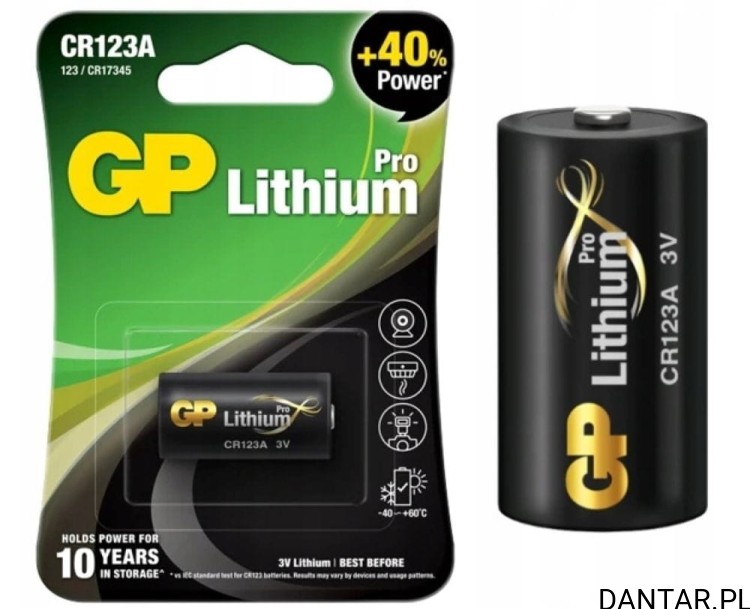 Bateria GP CR123A foto a1
