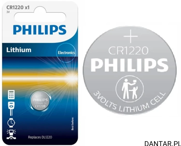 Bateria CR1220 3V Philips a1
