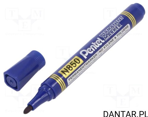 Marker permamentny okrągły niebieski N850  Pentel a1/12 