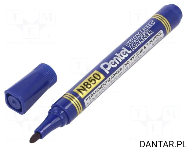 Marker permamentny okrągły niebieski N850  Pentel a1/12 