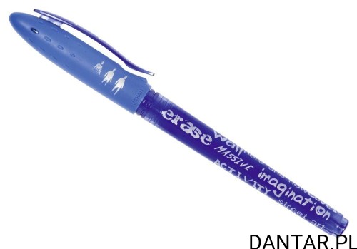 Długopis wymazywalny UNI-BALL niebieski 0,7mm a1 