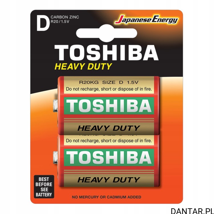 Bateria Toshiba R20 heavy duty a1/2/24