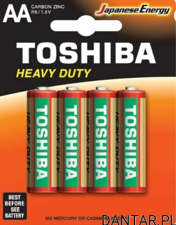 Bateria Toshiba R6 AA heavy duty zwykła a4/10