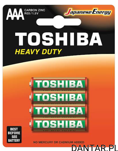 Bateria Toshiba R03 AAA heavy duty a4/40 