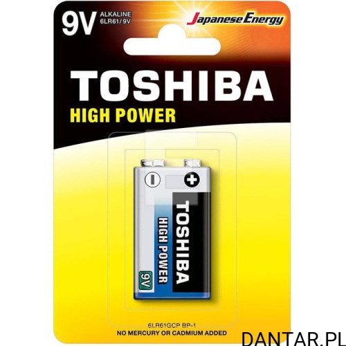 Bateria Toshiba 9V 6LF22g 6LR61 alkaline a1/12
