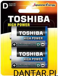 Bateria Toshiba LR20 alkaiczne high power a1/2/20 