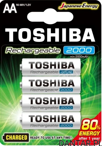 Akumulator Toshiba HR6 AA 2000mAh TNH-6GME a1/4