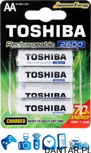 Akumulator Toshiba HR6 AA 2600mah a1/4/48