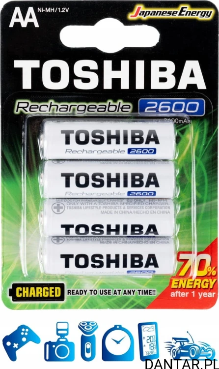 Akumulator Toshiba HR6 AA 2600mah a1/4/48
