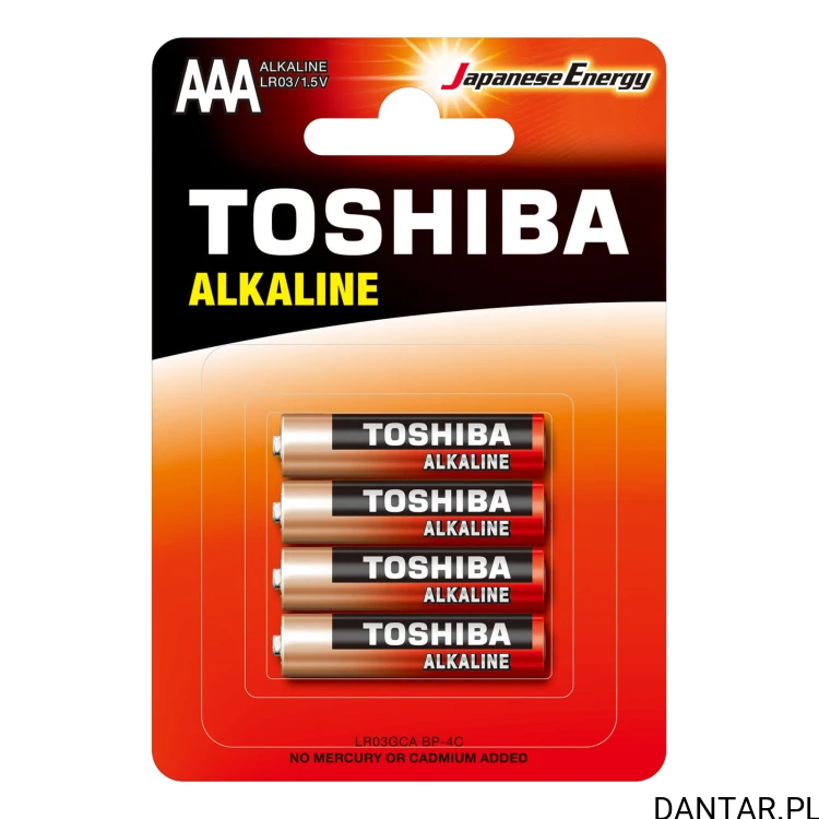 Bateria Toshiba LR03 AAA red alkaline a1/4/48/192
