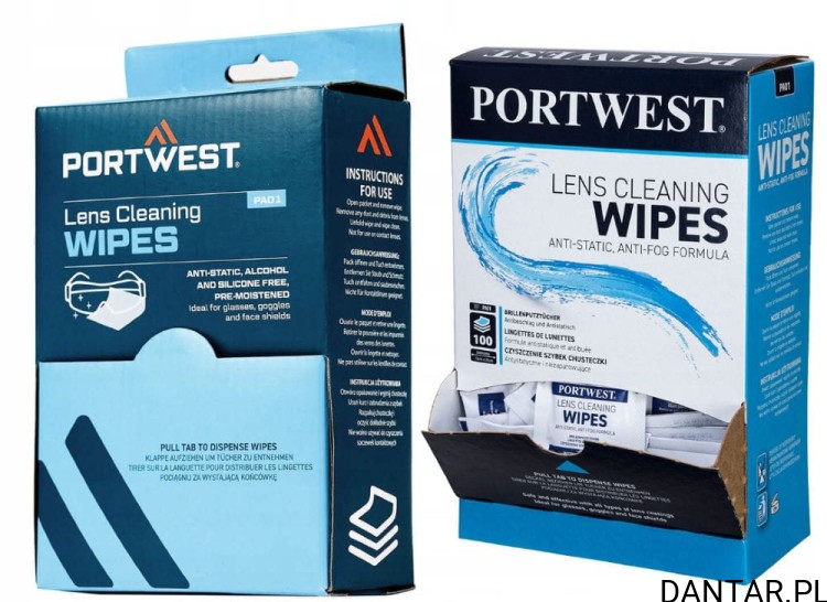 Chusteczki do okularów PA01 Portwest a100 