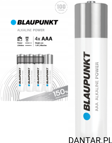Bateria Blaupunkt LR03 AAA alkaline power a4/12