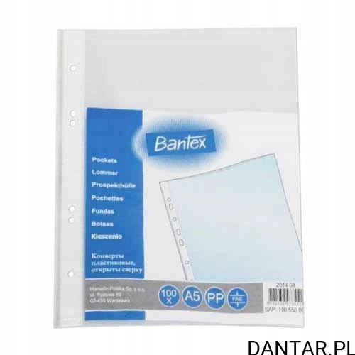 Koszulka A5 groszkowa Bantex a100