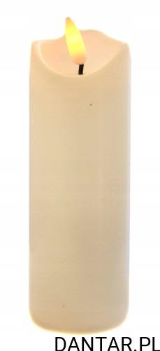 Świeczka led ze stałym knotem białe a1/12  8761