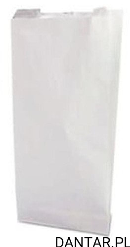 Torebka papierowa fałdowa biała 2,5kg 370x150x65mm T-592B a1000