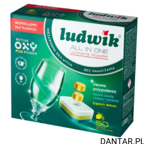 Tabletki do zmywarki ludwik max power cytryna a50