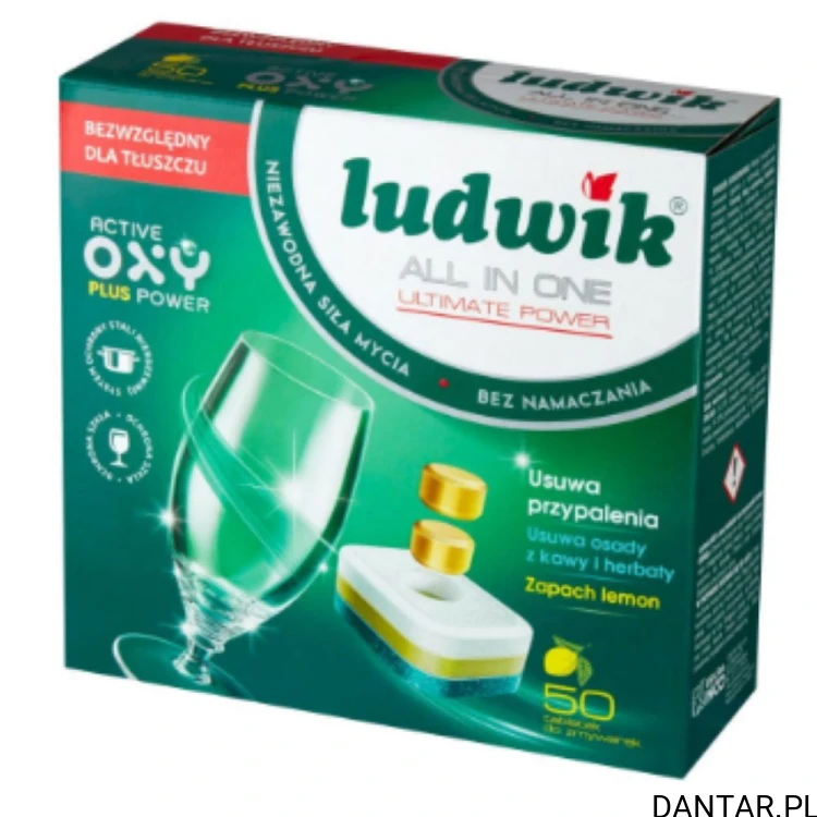 Tabletki do zmywarki ludwik max power cytryna a50