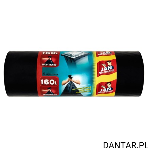 Worki na śmieci czarne JN LD 160l a20/8