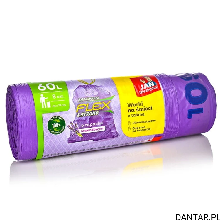 Worki 60l na śmieci magnum lawendowe Jan Niezbędny a8