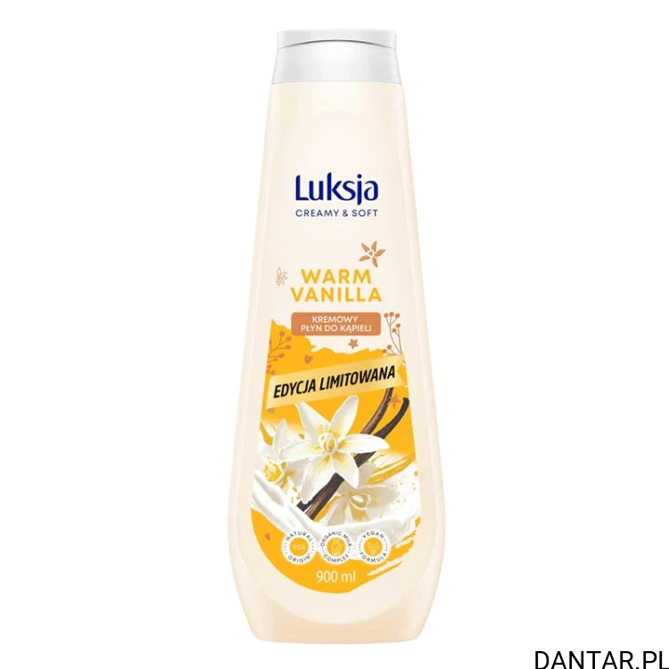 Luksja kremowy płyn do kąpieli warm vanilla 900ml