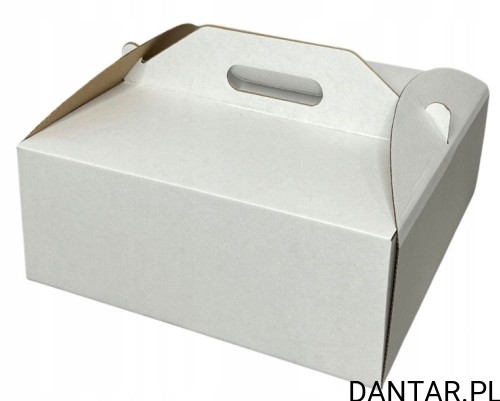 Karton 30x30x12 biały na tort mikrofala a1/25 