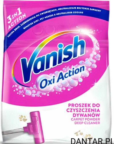 Vanish proszek do dywanów oxi action 650g 