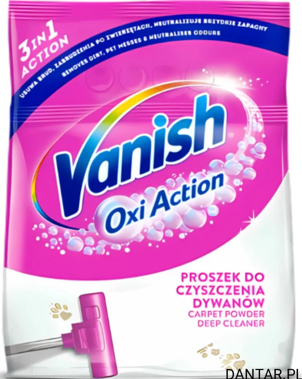 Vanish proszek do dywanów oxi action 650g 