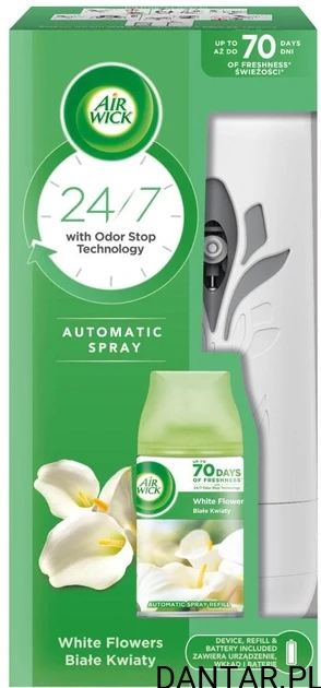 Air wick odświeżacz elektryczny automat 250ml białe kwiaty a1/6