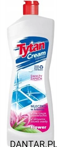 Tytan 900g mleczko do czyszczenia flower