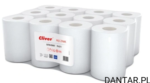 Ręcznik biały cliver mini 2w 65m a1/12 5951