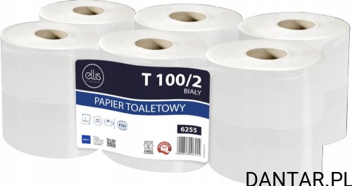 Papier toaletowy jumbo profesional biały 2w T100 6255 a1/12 /720