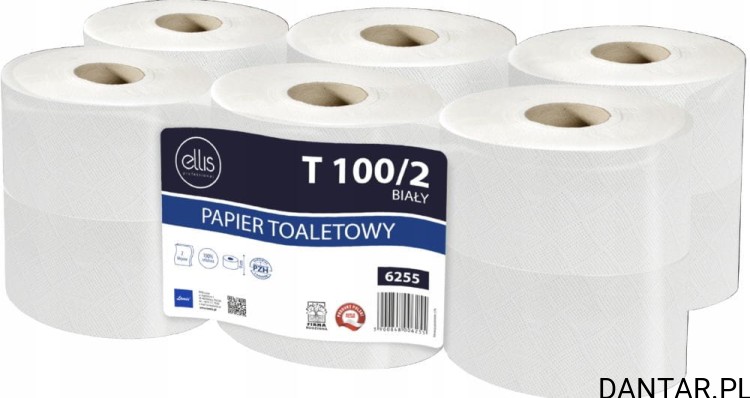 Papier toaletowy jumbo profesional biały 2w T100 6255 a1/12 /720