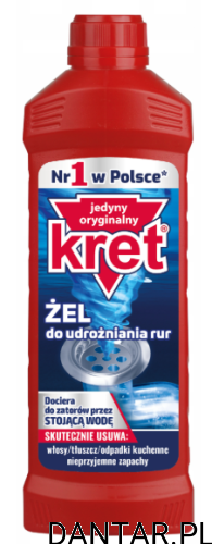 Kret 500g żel udrażniacz do rur  a1/12 