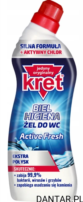 Kret 750g żel do wc Active fresh z chlorem a1/12
