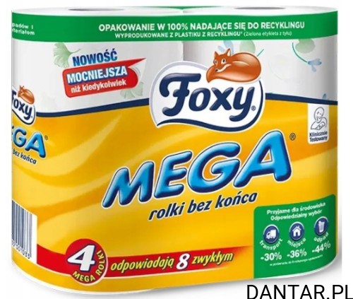 Papier toaletowy foxy mega 3-warst a4/6