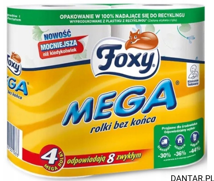 Papier toaletowy foxy mega 3-warst a4/6