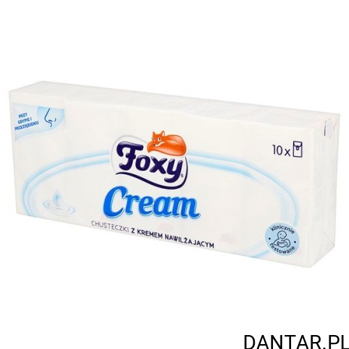 Chusteczki foxy 10x9 cream