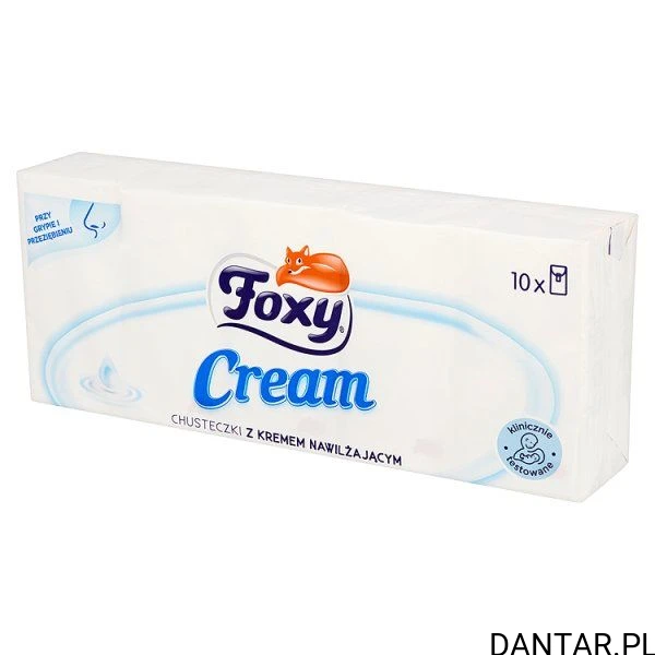 Chusteczki foxy 10x9 cream