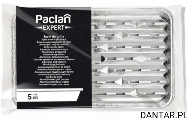 Tacka aluminiowa na grilla duża prostokątna a5 PACLAN /30