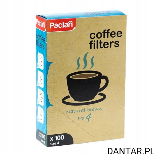 Filtr do kawy 4 Paclan a100/18  
