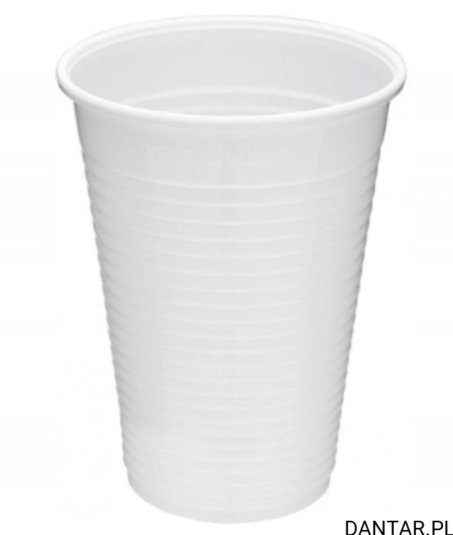 Kubek plastikowy biały 200ml *78 a100 B600673