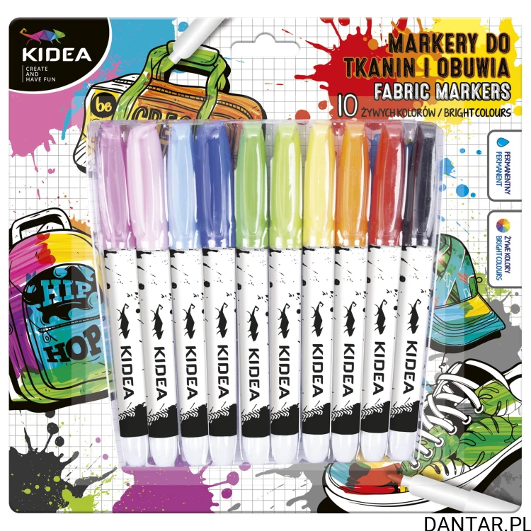 Markery do obuwia i tkanin Kidea a10