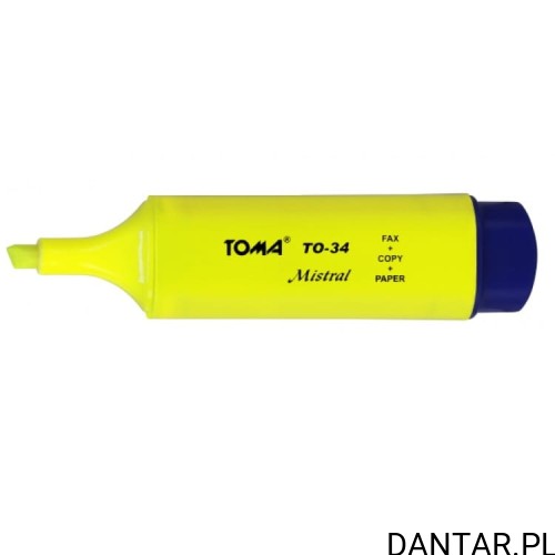 Zakreślacz żółty mistral TO-334Ż Toma a1/10