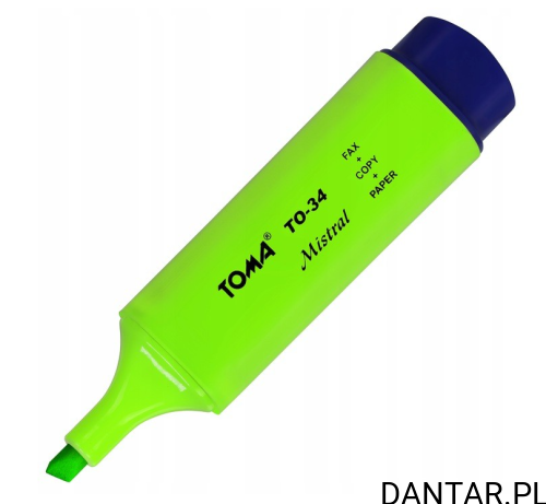 Zakreślacz zielony mistral TO-334ZI Toma a1/10