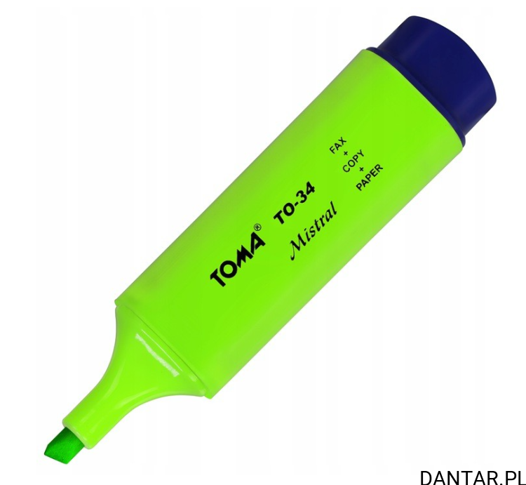Zakreślacz zielony mistral TO-334ZI Toma a1/10