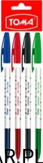 Długopis s-fine mix kolor TO-059 Toma a4