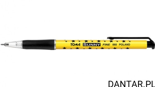 Długopis gwiazdka automat sunny czarny TO-060 Toma a1/20 
