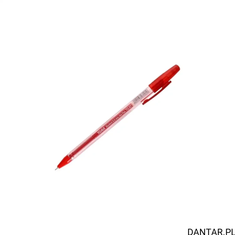 Długopis żelowy 0,5 student czerwony TO-071 Toma a1/20
