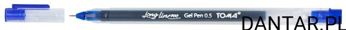Długopis żelowy 0,5 long line 700 niebieski TO-072 Toma a1/20